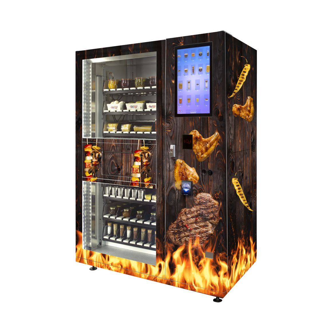 Barbecuevlees automaat