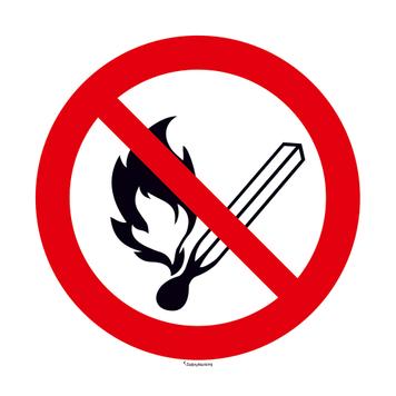 Open vuur en roken verboden