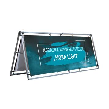 Mobiele A-bannerstandaard „Moba Light“ | voor randreclame