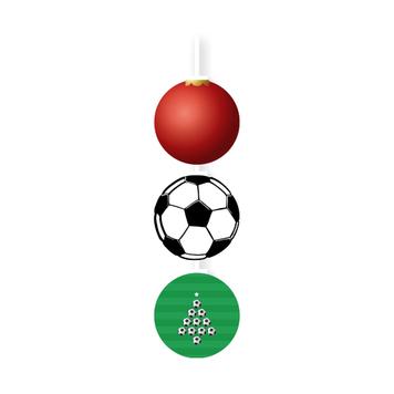 Plafondhanger „Voetbal / kerstbal“