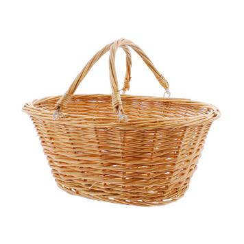 Solid Willow Shopping Basket "Nature"