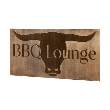 Houten bord Madera „BBQ Lounge“