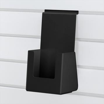 „FlexiSlot” lamellenwand | metalen folderhouder | zwart
