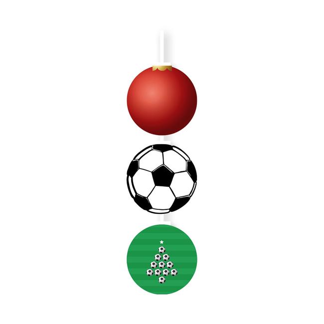 Plafondhanger „Voetbal / kerstbal“