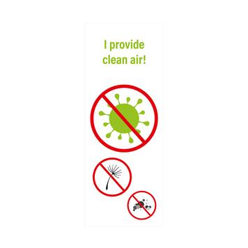 Sticker „I provide clean air!“ v.2