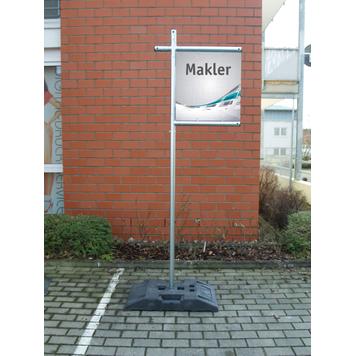 Bannerrahmen Stecksystem Stahl „Makler”
