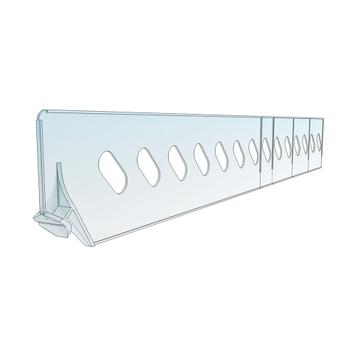 Shelf Divider "ROS" range, Height 60mm, without stopper