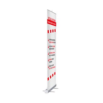 Roll Banner "Stick" incl. Banner "Keep Your Distance" or "Hygiene Notice"