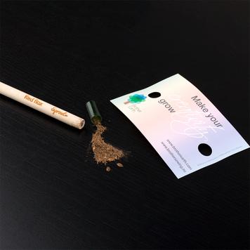 Pencil "Sprout", with Promotional Card