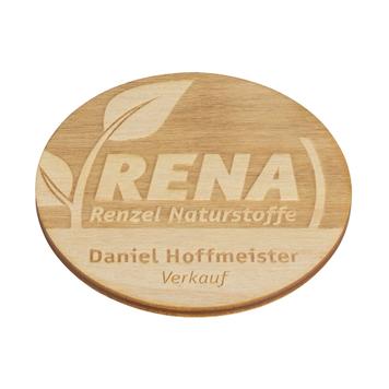 Wooden Name Badge "Nerine"