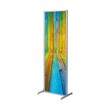 FlexiSlot® lamellenwand vrijstaande display „Construct-Straight”