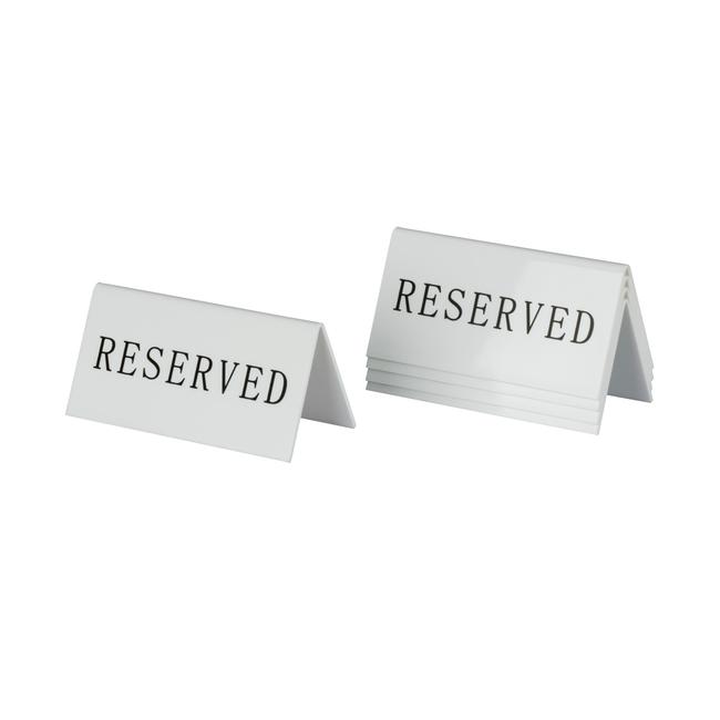 Tischaufsteller Reserve Schild  Metall einfach 4 er Set NEU TIP Reserviert 