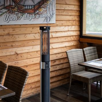 Column Patio Heater with infrared Heating Element