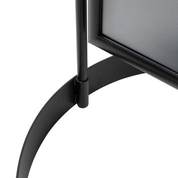 Stoepbord „Nordic” | 35 mm profiel | regenbestendig, zwart
