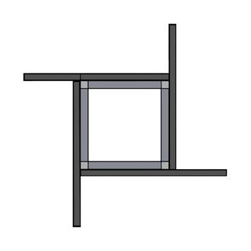 FlexiSlot® lamellenwand display „Construct All-round”