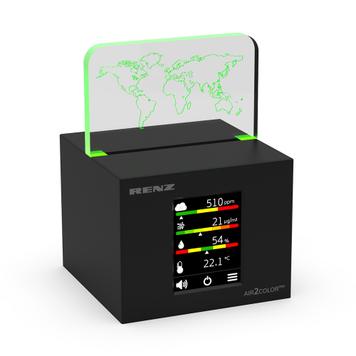 Luchtkwaliteitsmeter „Air2Color PRO“ met CO2-stoplicht